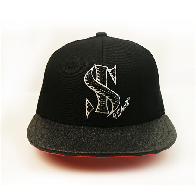 Buy cheap Adults Unisex Flat Brim Snapback Hats Creative Print Embroidery Fabric Mesh from wholesalers