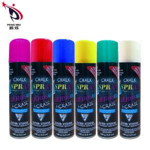 China Colorful Surface Aerosol Chalk Spray Paint Marking Drawing Decoration on sale