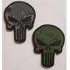 Buy cheap Punisher Skull Green & Gray Digital Camo Pattern PVC Hook Back Patch from wholesalers