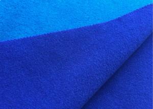 Quality Attractive Wool Velour Fabric Blue Sapphire Color For Women'S / Men'S Coat wholesale