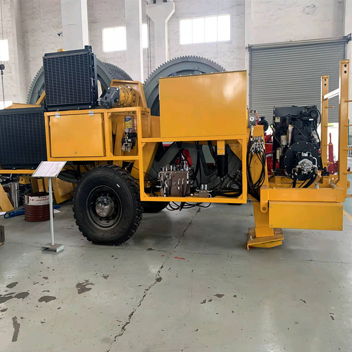 China Overhead Line 14Ton Hydraulic Brake ADSS Cable Tensioner Stringing Machine on sale