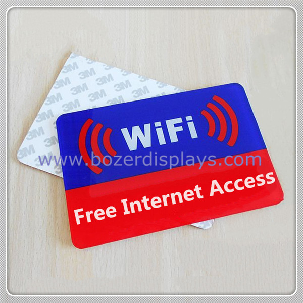 Quality Acrylic Free Wi-Fi Hotspot Signs wholesale