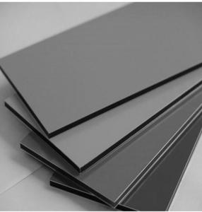 Quality 3mm 4mm 5mm Silver Metallic Wall Cladding Aluminum Composite Panel wholesale