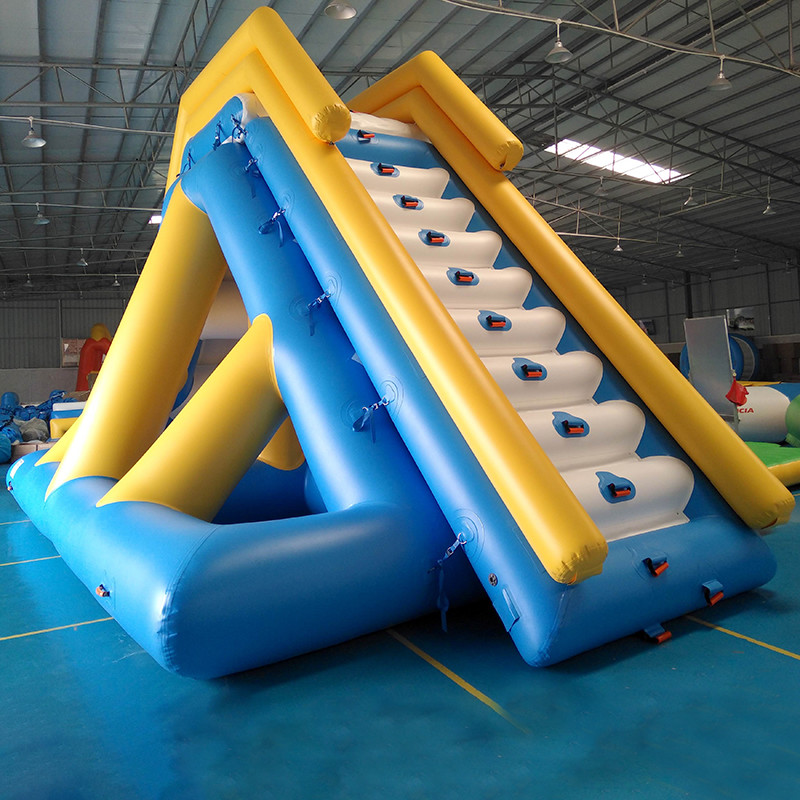 Quality Customized 0.9mm PVC Tarpaulin Inflatable Water Slide For Commercial Use wholesale