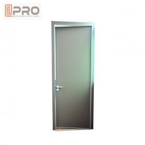 Quality Custom Residential Aluminium Hinged Doors , Single Casement Bulletproof Glass Security Door wholesale