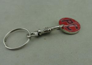 Quality Supermarket Trolley Tokens Key Chain Brass Stamped Customized wholesale