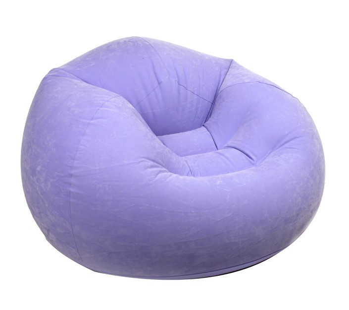 Quality round single soft air sofa, inflatable air sofa bed for relax wholesale