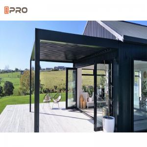 Quality 4x4m Modern Aluminum Pergola Opening Louver Roof Gazebo Garden wholesale
