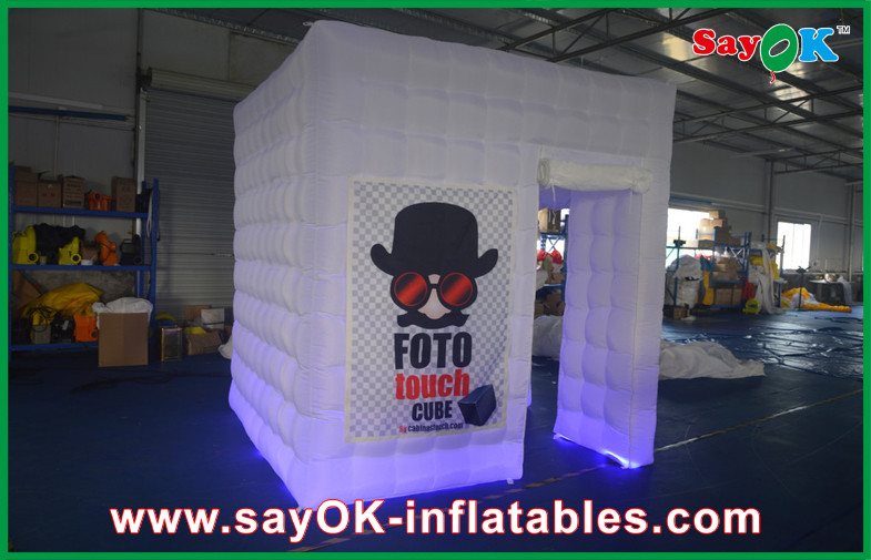 Inflatable Photobooth Attractive Printing Logo Diy Photo Booth For Party / Graduation