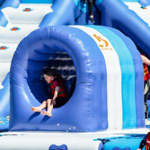 Quality Inflatable Water Sport Park Tunnel / Swimming Pool Water Games wholesale