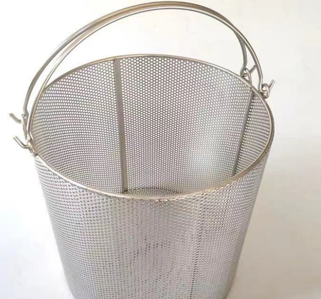 Quality ISO Certification Ss316 Mesh Strainer Basket With Handle wholesale