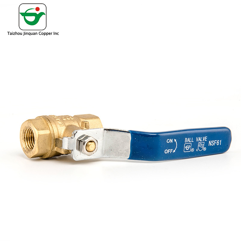 Copper 1/2'' Lead Free Ball Valve With Plated Steel Handles for sale