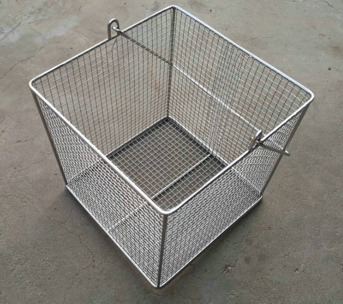 Quality Handle Cleaning 30cm Stainless Steel Sink Basket 304 316 316l Mesh Frame wholesale