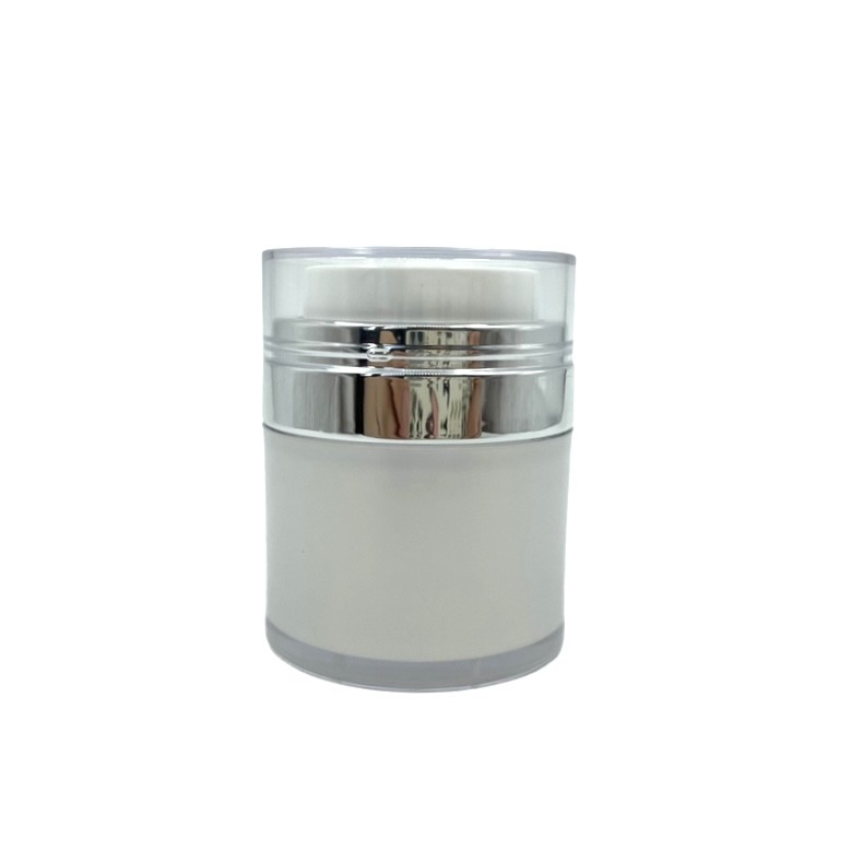China 15 / 30 / 50g Airless Pump Jar Empty Acrylic Cream Bottle Cosmetic Easy To Use Container Portable Travel Makeup Tools on sale