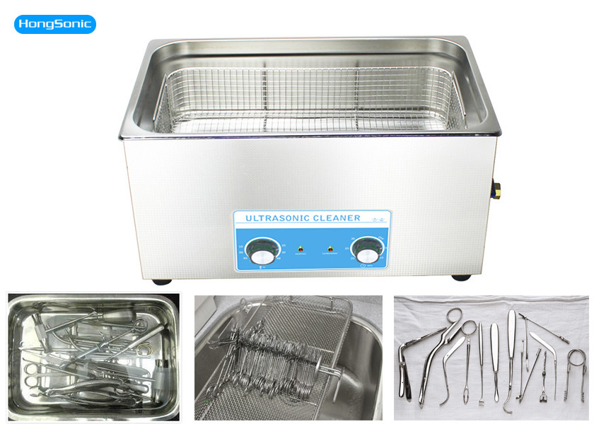 Quality Mechanical Control Medical Ultrasonic Cleaner With 500W Ultrasonic Power wholesale