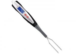 Quality Grilling Barbecue Digital Meat Fork Thermometer With LED Screen / Ready Alarm wholesale