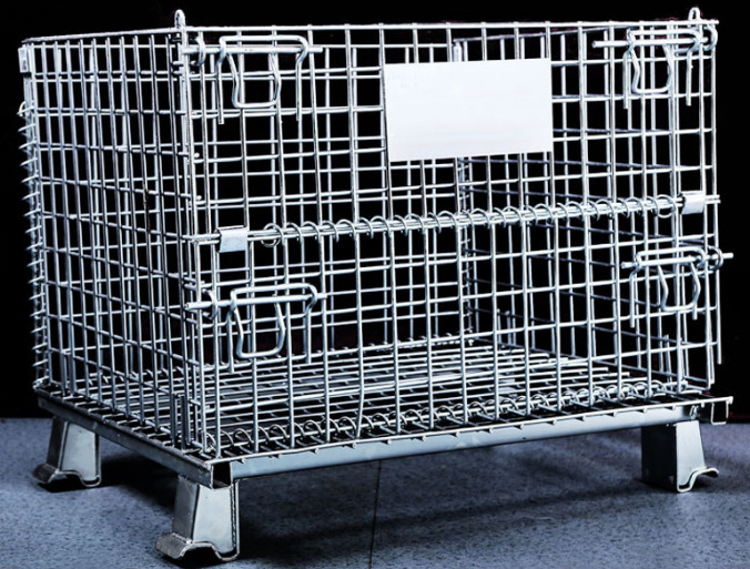 Quality Folding Heavy 1000kg Metal Mesh Storage Cages wholesale