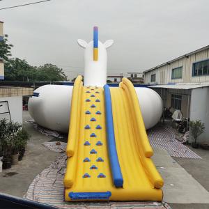 Quality 0.9mm PVC Tarpaulin Inflatable Unicorn For Water Park Beach wholesale