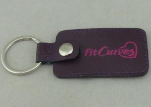 Quality Fit Curves Personalized Leather Key Chains 2.5 mm With Inserted Piece wholesale