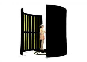 China Black Led Stage Backdrop Screen Green 360 Photo Booth Backdrop Screen Stand on sale