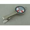 Buy cheap Silver Personalized Tie Bar Cufflink For Promotional , Brass Tie Tack By Die from wholesalers