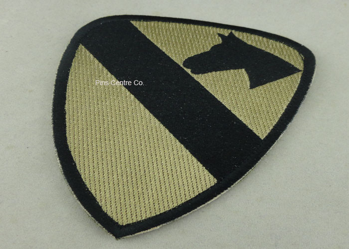 Quality Heat Cut Custom Embroidery Patches with Hot Melt Adhesive 10 mm Thickness wholesale