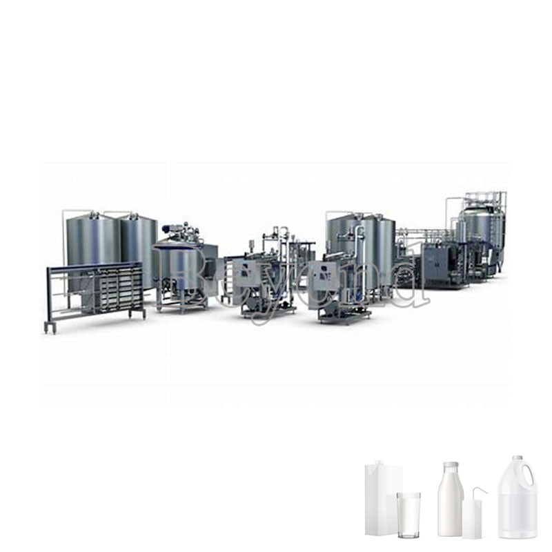 Quality 1000L / H Soya Milk / Yogurt Processing Plant , Skid Mounted Flavored Milk / Juice Production Line wholesale