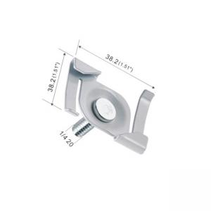 Quality Z Twist On Metal Ceiling Clip Iron Material White / Nickel / Chrome Finished YW86419 wholesale