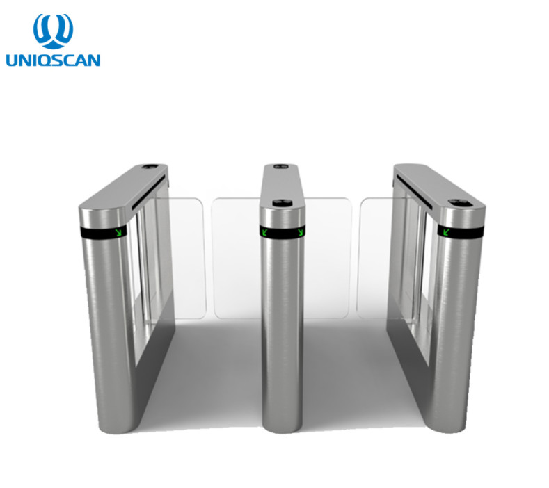 China Bi Directional Pass RFID Swing Barrier Gate 304 Grade Stainless Steel on sale