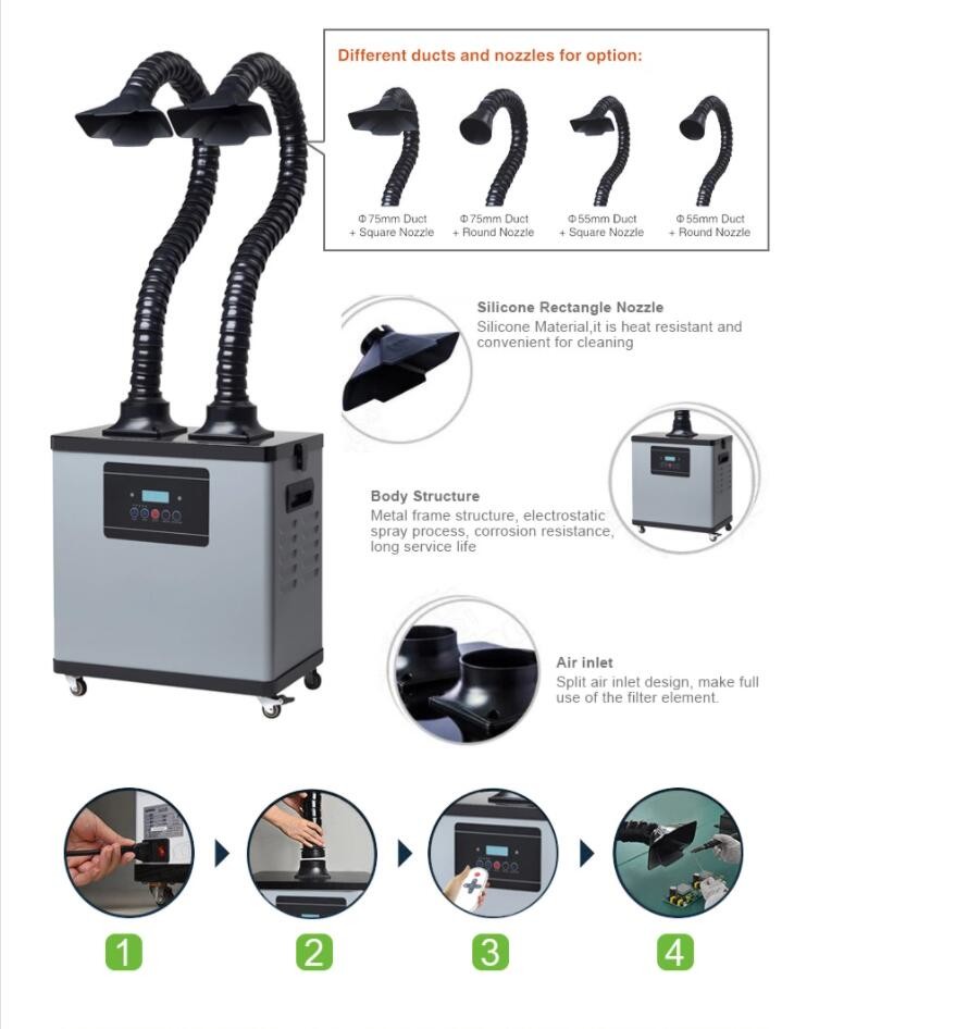 China 110V Mobile Welding Fume Extractor on sale