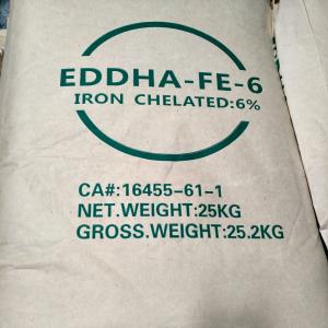 Quality Ethylenediamine Two Adjacent Hydroxyphenyl Big Iron Sodium Acetate EDDHA Fe 6% wholesale