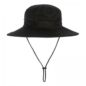Quality 58cm Outdoor Sun Hat With Protection Foldable Wide Brim Fishing Bucket Hat wholesale
