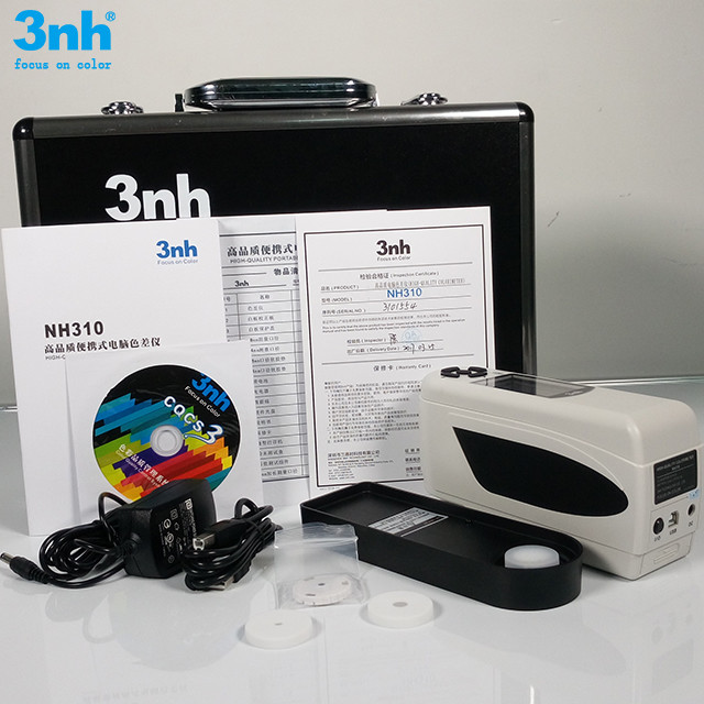 Quality Portable Colour Difference Meter , NH310 3nh Hunter Lab Colorimeter USB Data Port wholesale