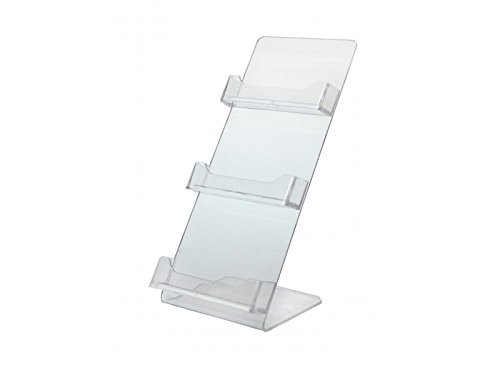 Quality 3 Slot Acrylic Clear Board Acrylic Business Card Holder Display Multi Segments wholesale