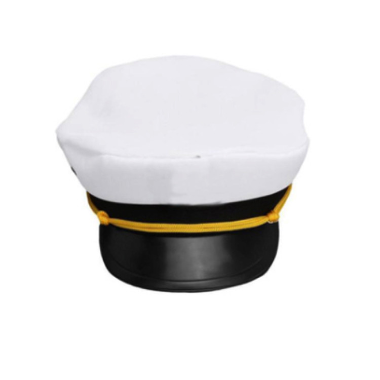 Quality Promotional White Sailor Captain Hat , Blank Captains Hat Personalized wholesale