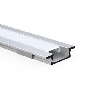 Quality Square Recessed LED Strip Channel , Recessed LED Extrusion For Cabinet Cupboard wholesale