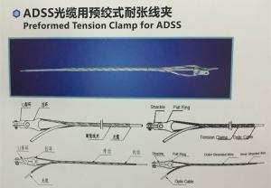 aluminium alloy clad steel rods Preformed Tension Clamp for ADSS cable