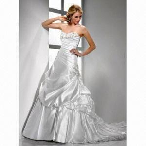 Quality Satin White 2012 Morden Style Wedding Dress wholesale