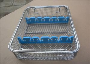 Quality Decorative  Custom Silver Rectangular Wire Mesh Basket For Clean Smooth Medical/stainless steel wire mesh baskets lid wholesale