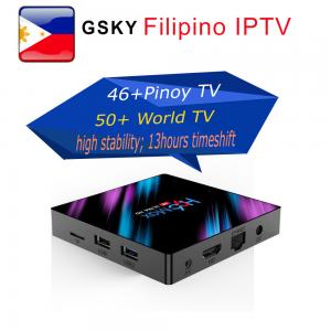 Quality philippines  iptv smart tv box bring  Filipino TV with timeshift wholesale