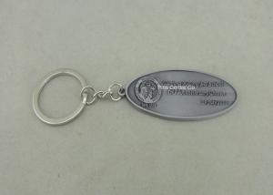 Quality Zinc Alloy Iron Keychain With Laser Engraving Logo For Business Gift wholesale