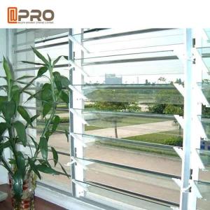 Quality Adjustable Ventilation Tempered Glass Jalousie Louvre Windows High Security wholesale