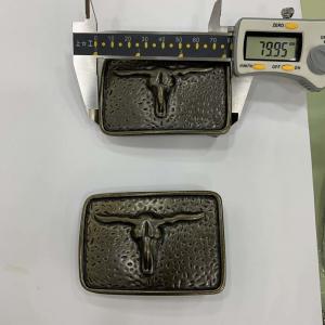 Quality Bull Head Belt Buckle Hardware Anti Scratched Normal Plating wholesale