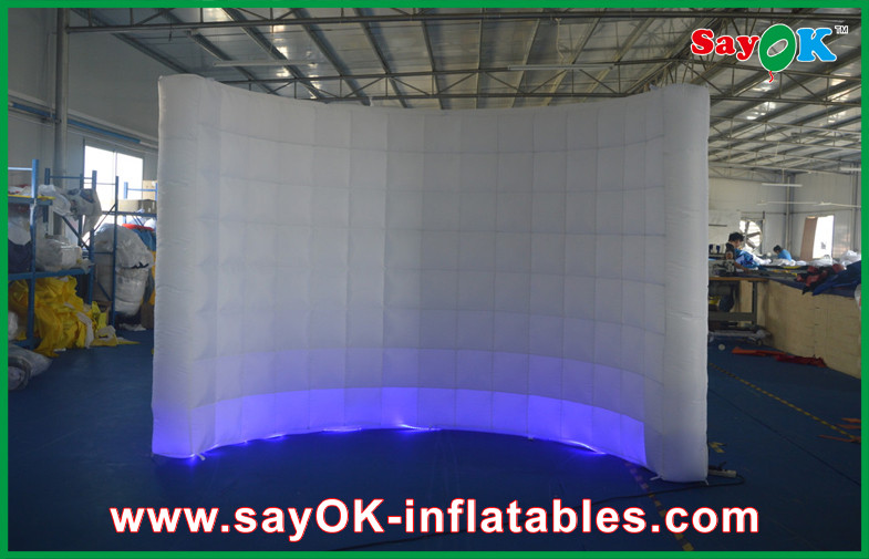 Inflatable Led Photo Booth 12 Color Inflatable Building 210D Polyester Cloth Commerce Use
