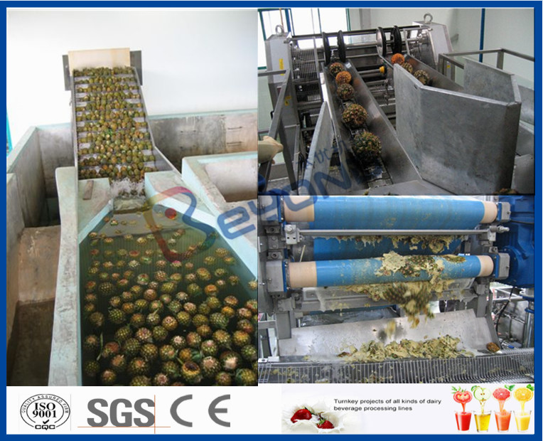 Quality Pineapple Processing Juice Factory Machinery With Fruit Juice Packaging Machine wholesale