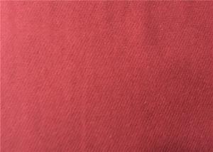 Quality Red Washable Red Wool Fabric , Wool Twill Fabric Different Color 155800 wholesale
