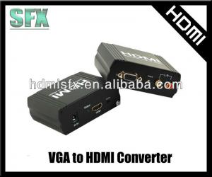Quality Mini vga +r/l to hdmi converter box Full HD 1080P wholesale