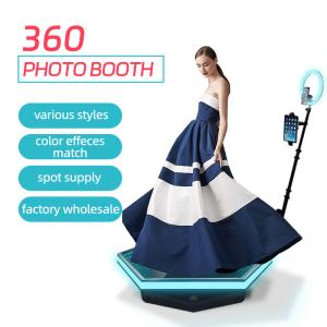 China 240V 360 Rotating Photo Booth For Party Wireless RGB Selfie Machine on sale