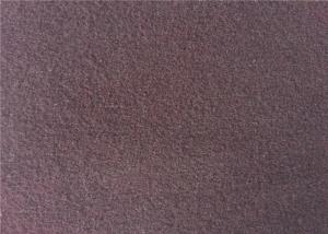 Quality European Style Double Side Wool Velour Fabric For Winter Wear Wine Color wholesale