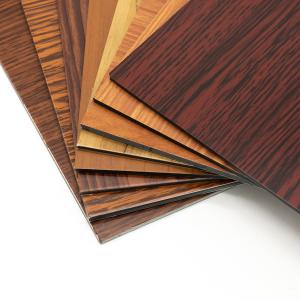 Quality Antibacterial Wooden Aluminum Composite Panel ACM For Building Cladding wholesale